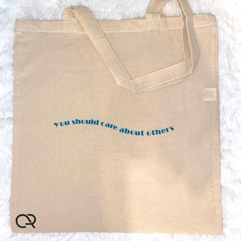 You should care about others handmade tote bag